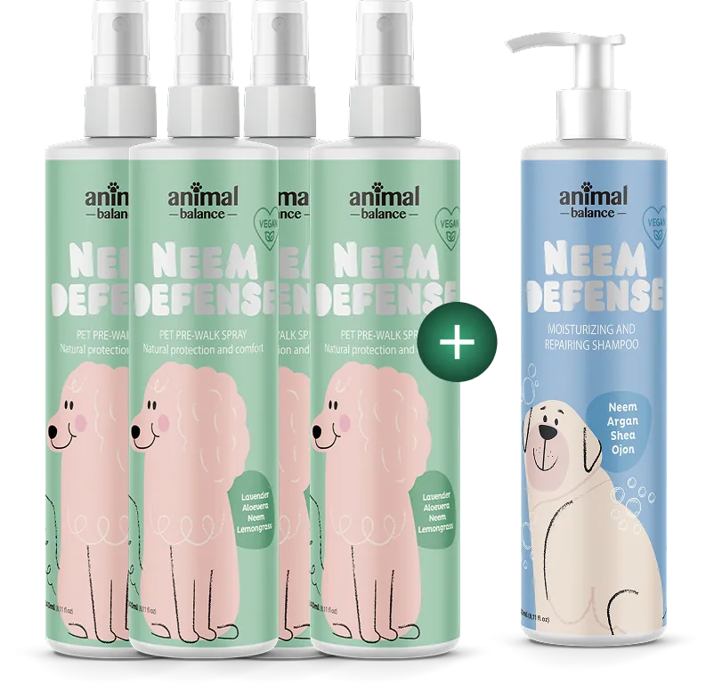 4 Concentrated Sprays + 1 Free Neem Defense Shampoo