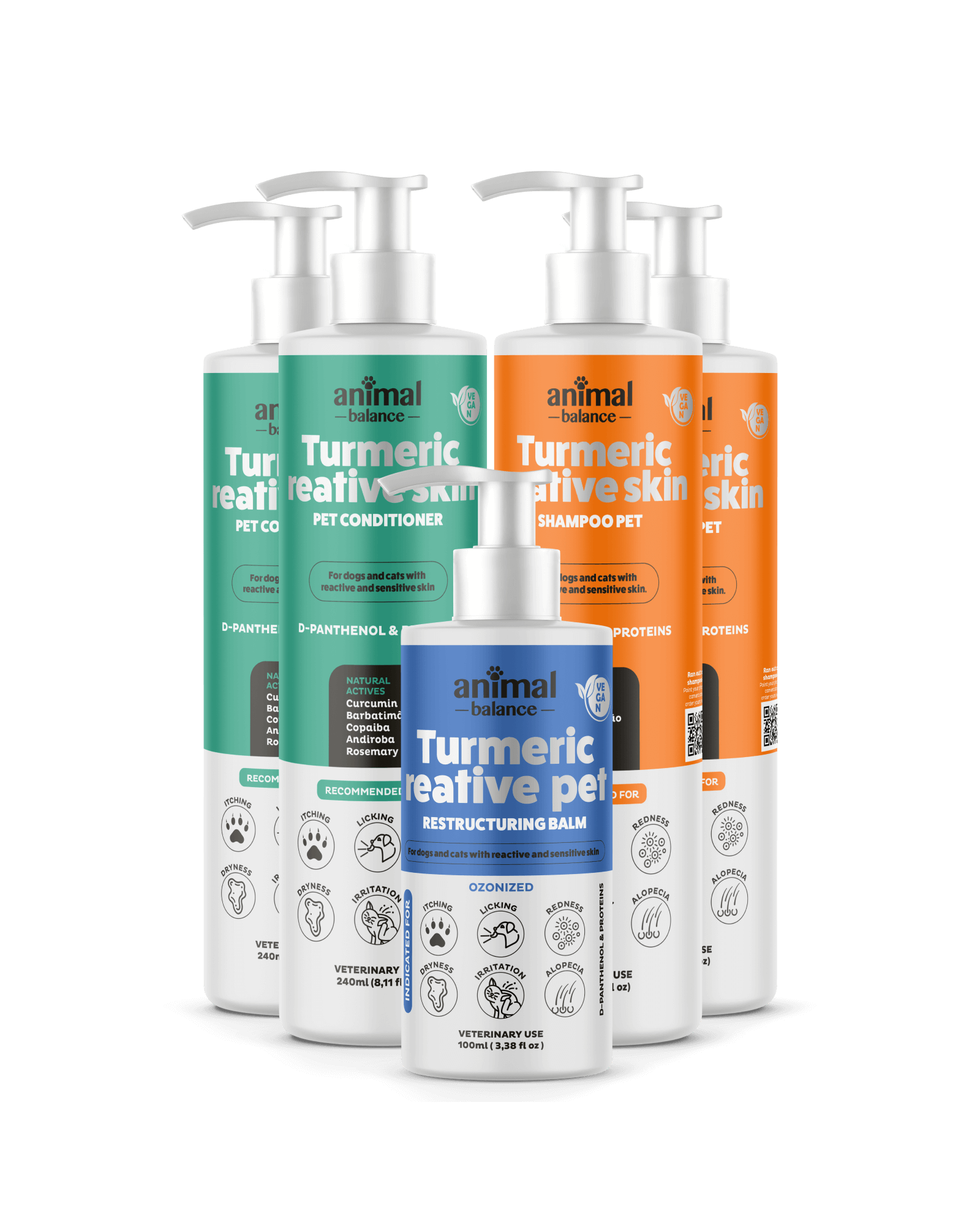 Essential Turmeric Kit – 2 Shampoos + 2 Conditioners + 1 Balm