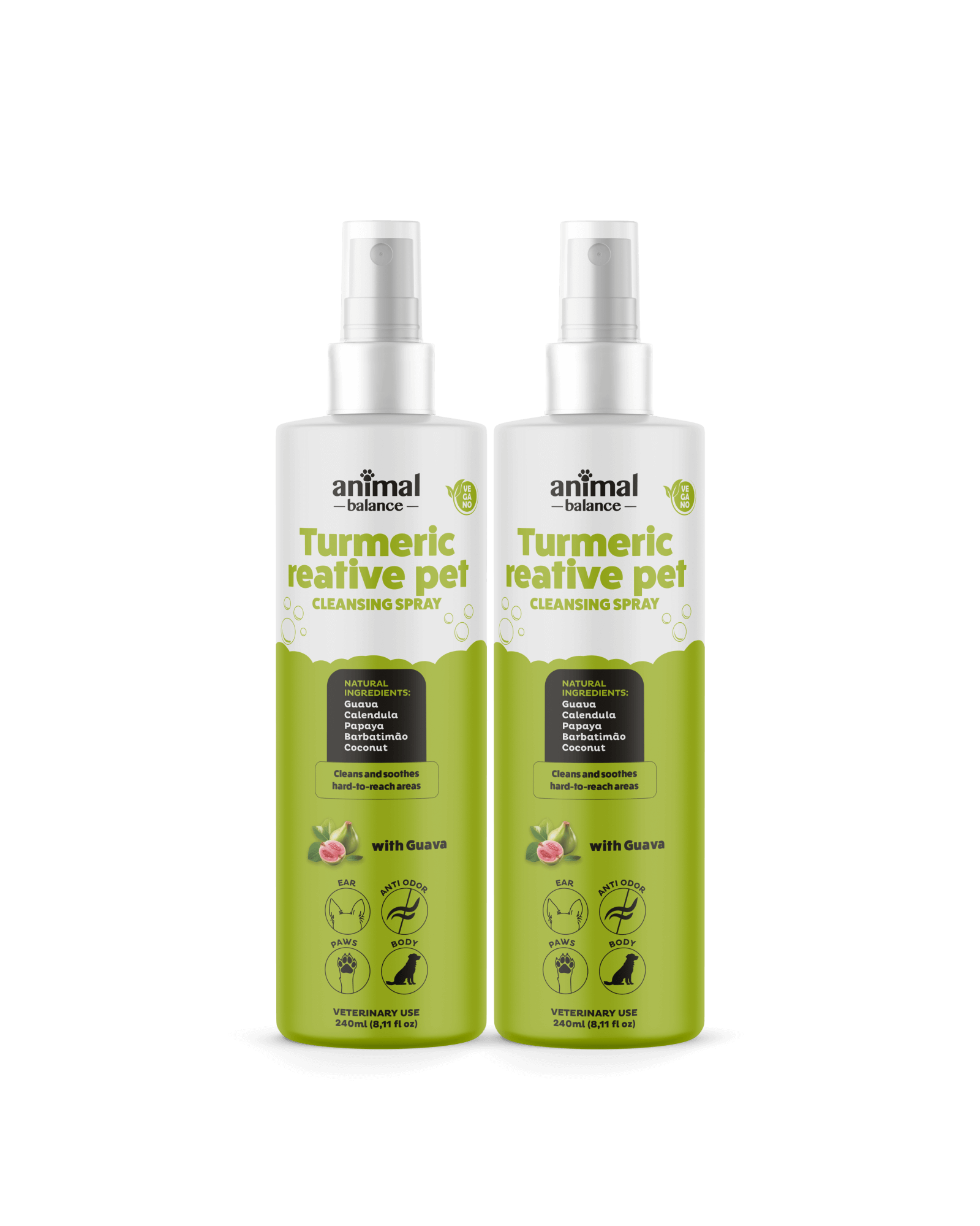 2 Cleansing Spray 240ml (Bactericidal, Deodorizing & Soothing) – Psidium, Calendula & Aloe