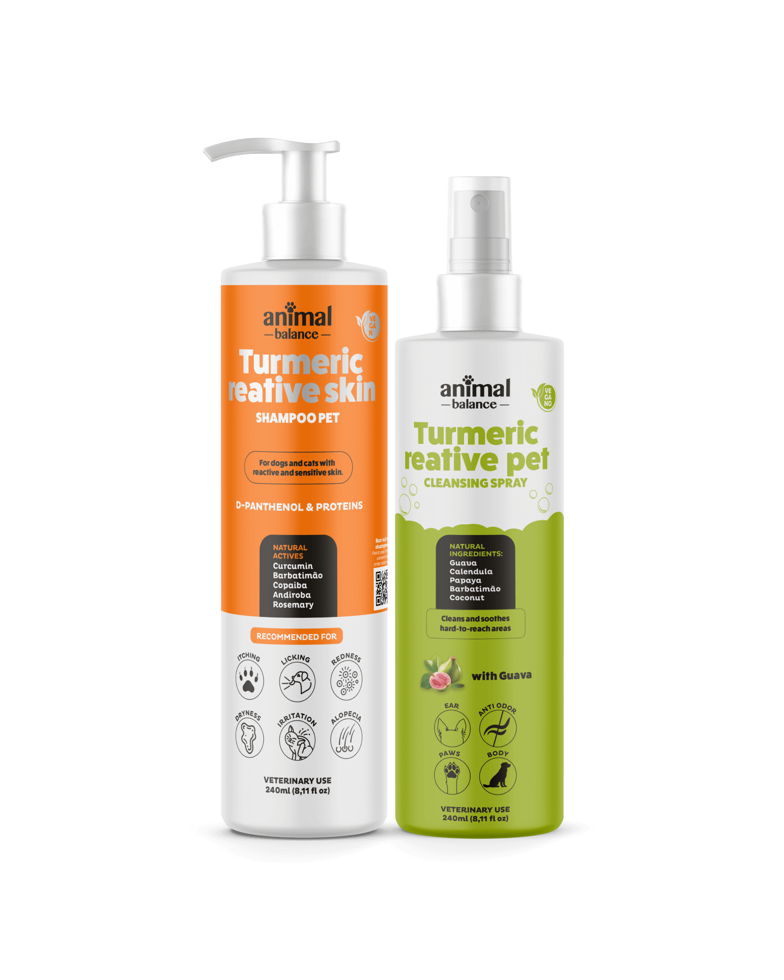 Relief Kit – 1 Turmeric Reative Shampoo + 1 Soothing Cleansing Spray