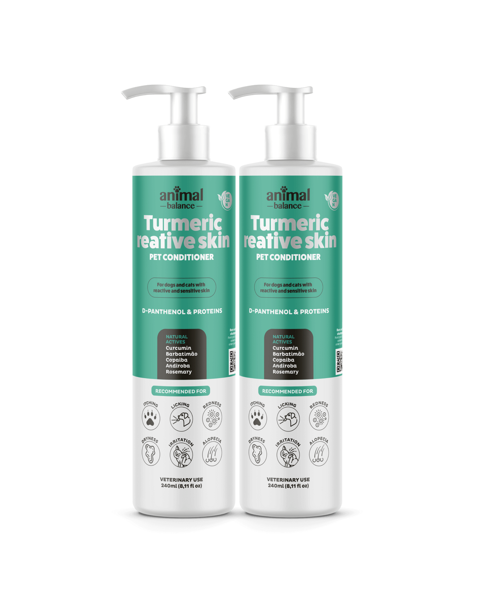 2 Reative Skin Pet Conditioner with Turmeric