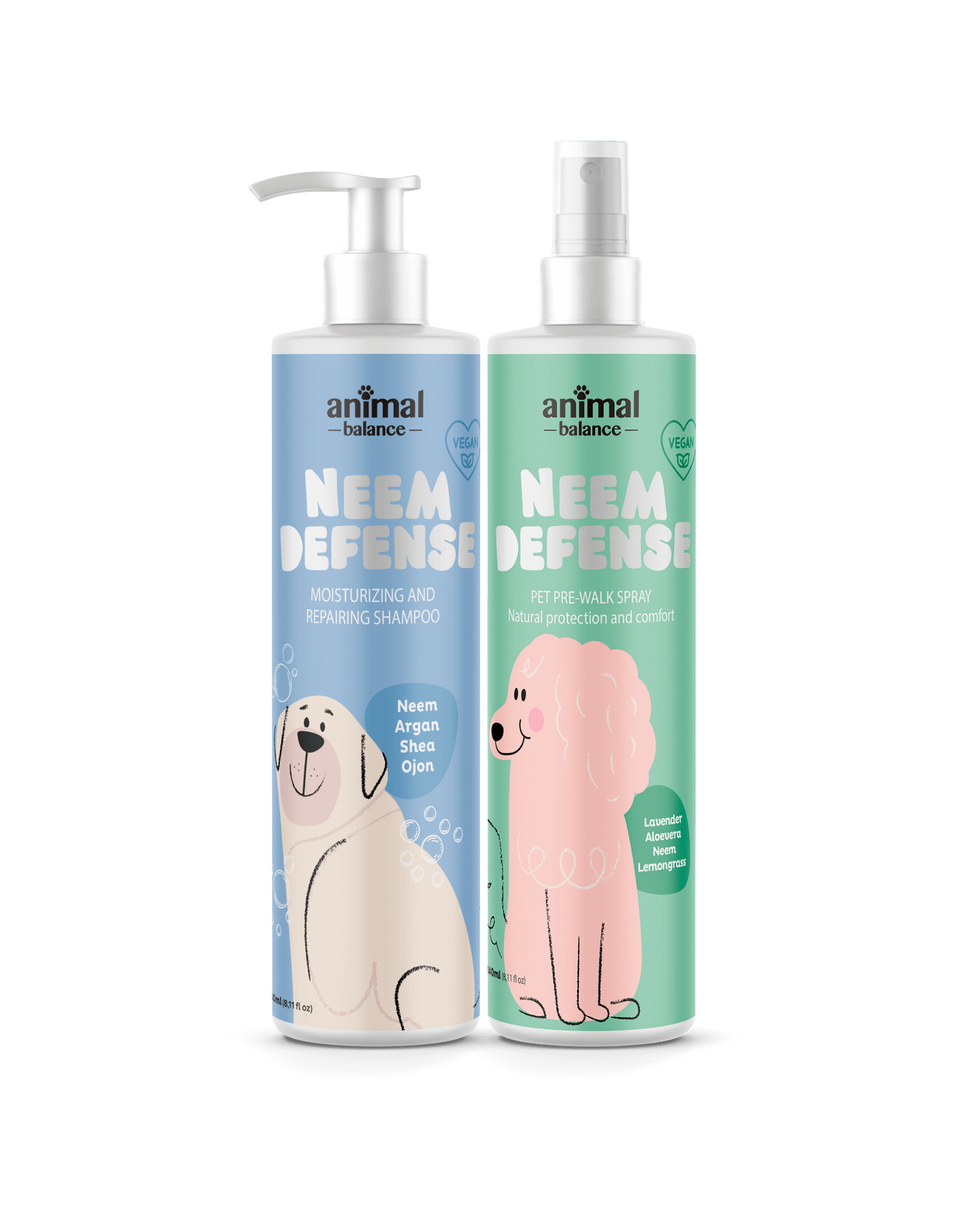Neem Defense Kit – 1 Shampoo + 1 Spray – 240ml