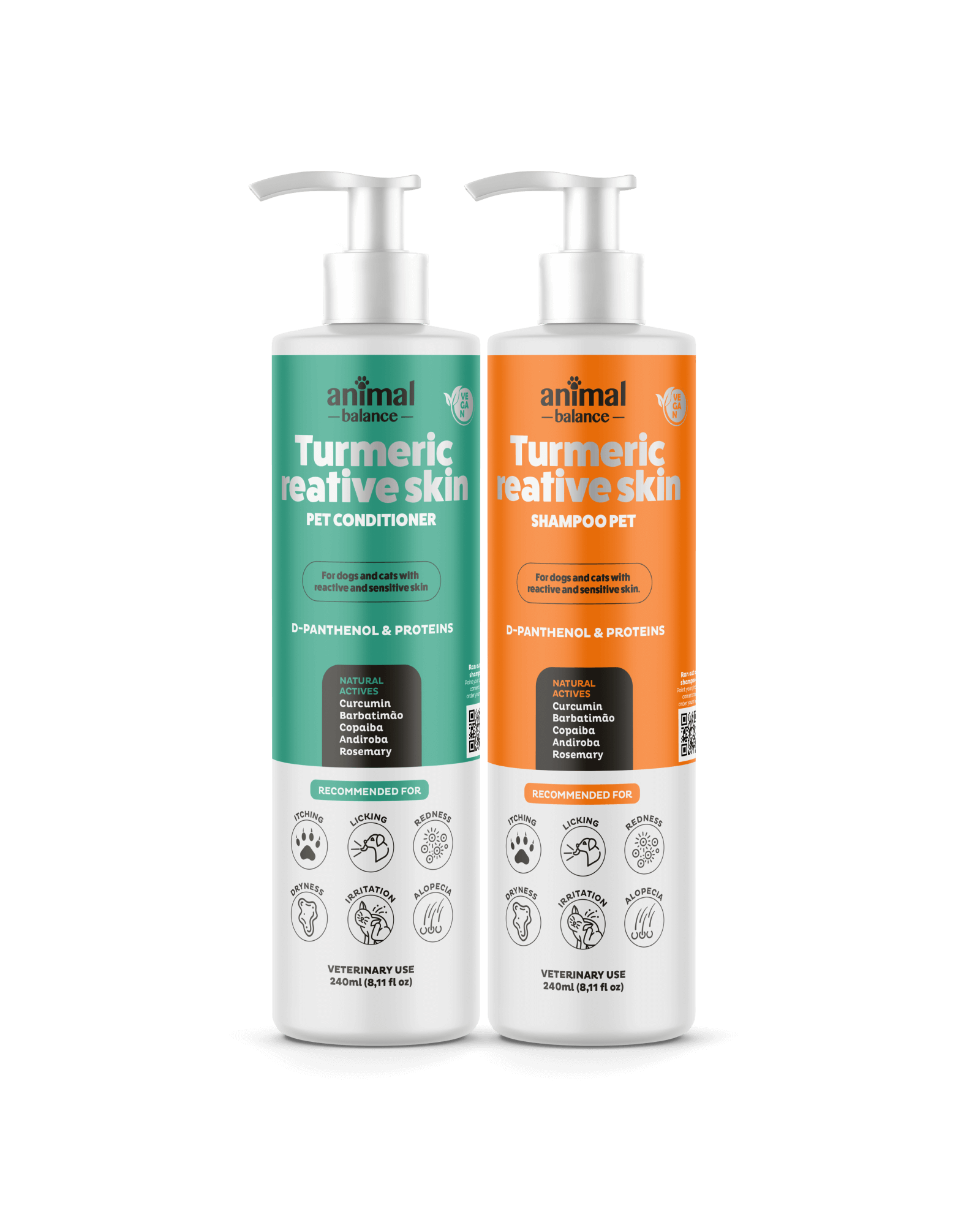 Turmeric Reative Kit – 1 Shampoo + 1 Conditioner