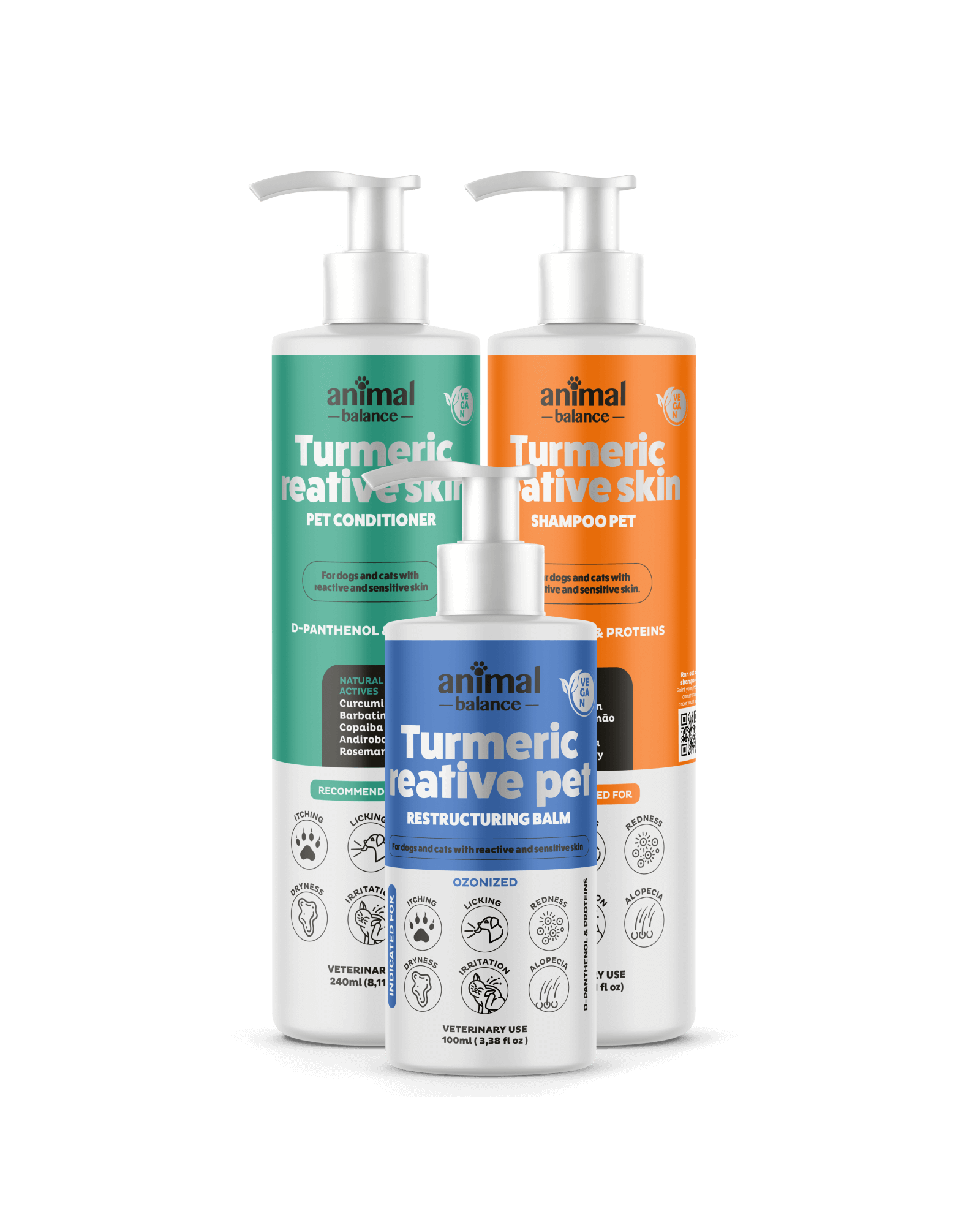 Turmeric Repair Kit – 1 Balm + 1 Shampoo + 1 Conditioner