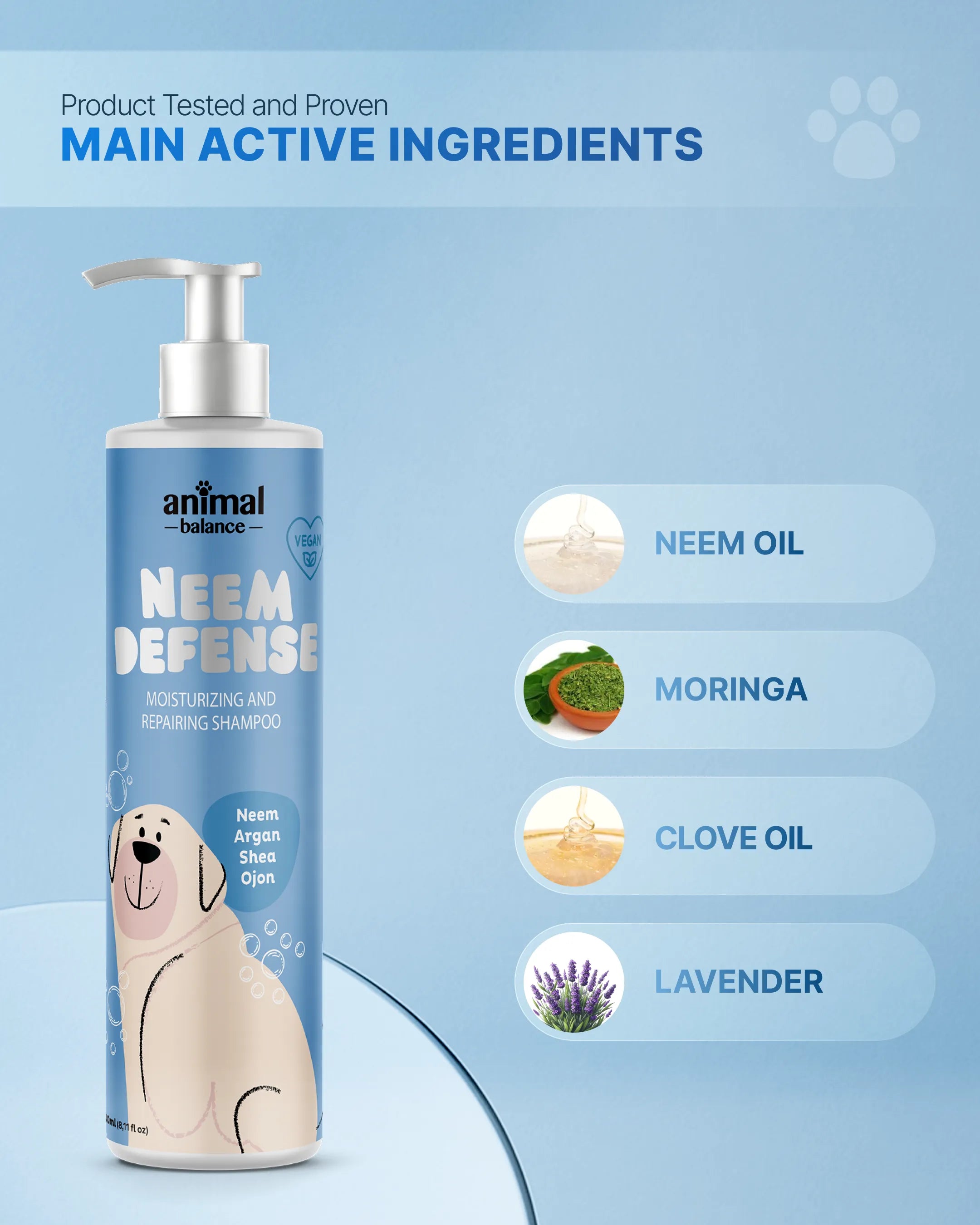 Shampoo Neem Defense – Natürliches Abwehrmittel – 8.1 fl oz