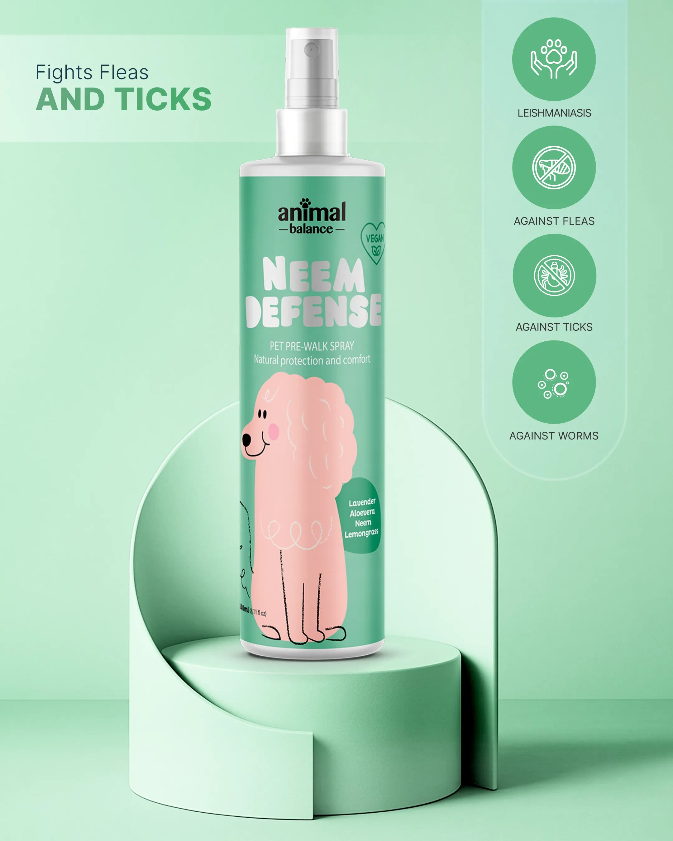 Spray Neem Defense – Natural Repellent  – 8.1 fl oz