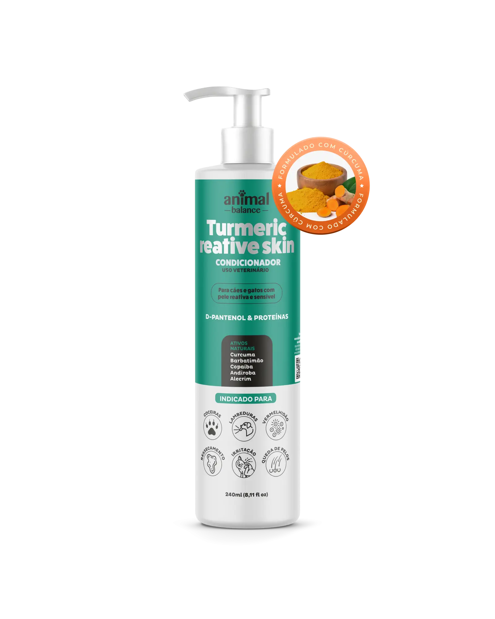 Pet Conditioner - Turmeric Reactive Skin - 8.1 fl oz (240ml)