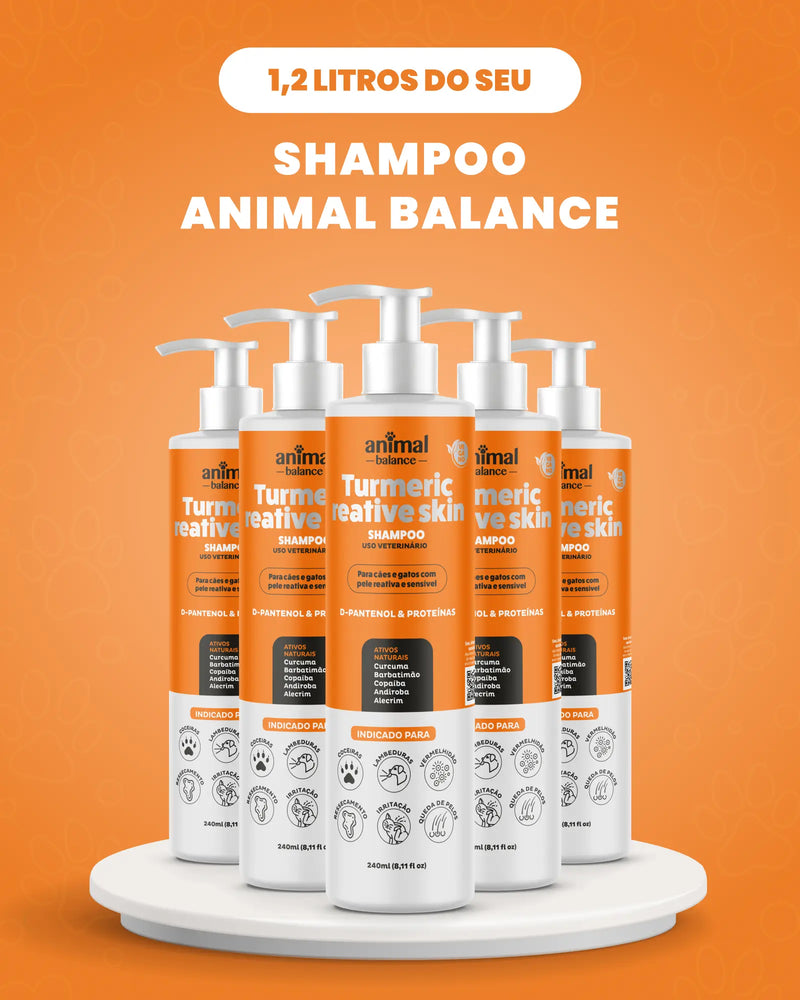 1,2 Liter – Kurkuma-Shampoo – Animal Balance