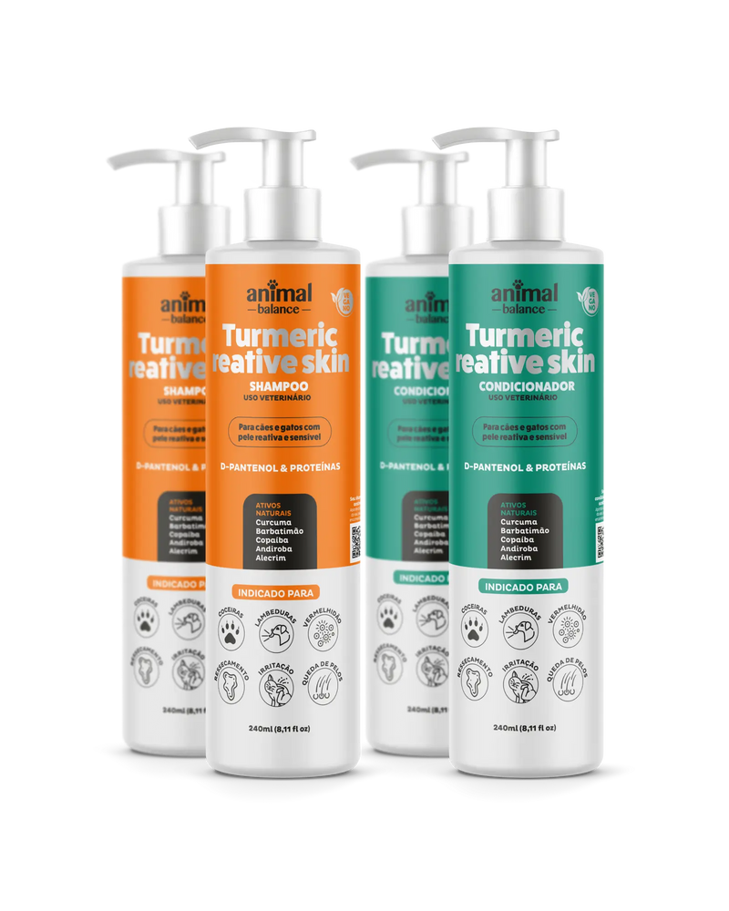 Kurkuma Superreparatur-Set - 2 Shampoos + 2 Conditioner