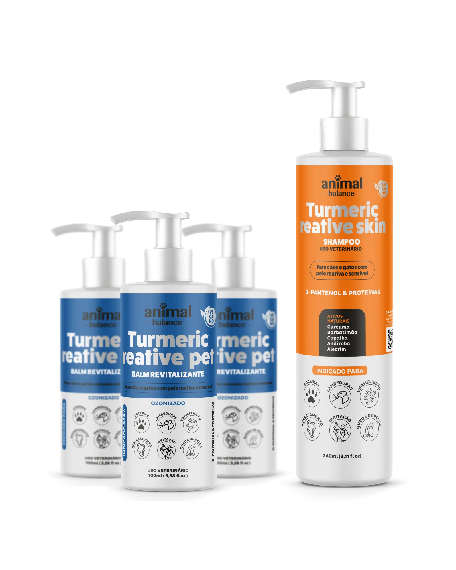 Essential Turmeric Care Kit – 3 Balms + 1 Shampoo