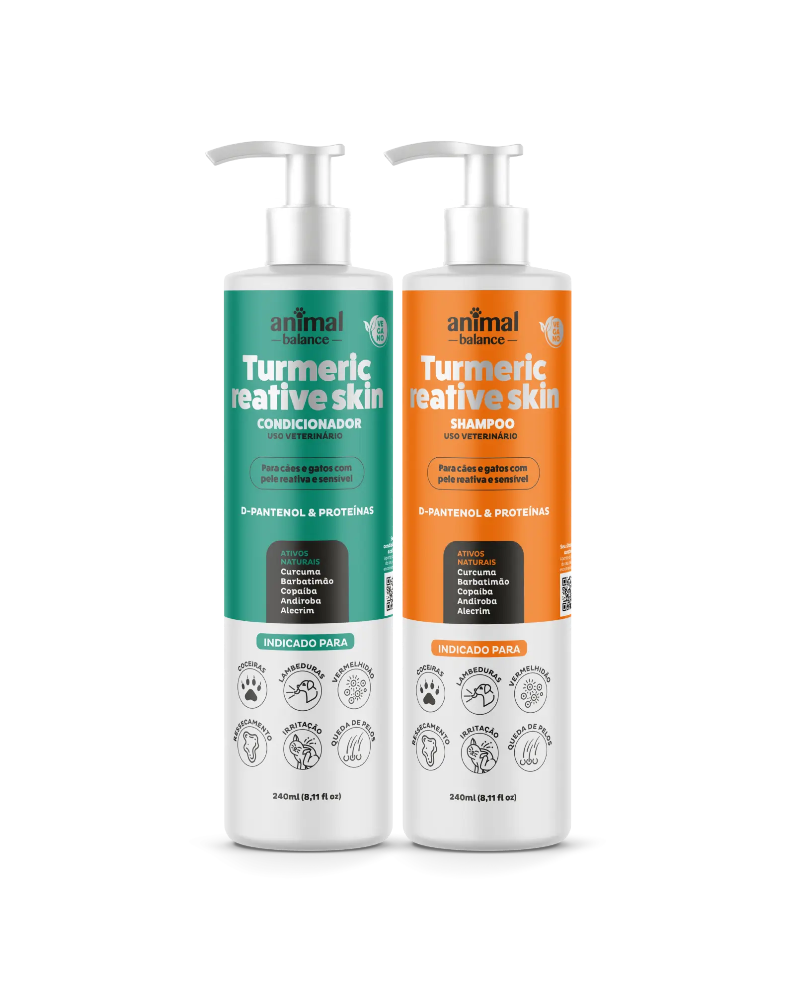 Curcuma Reative Kit – 1 Shampoo + 1 Conditioner