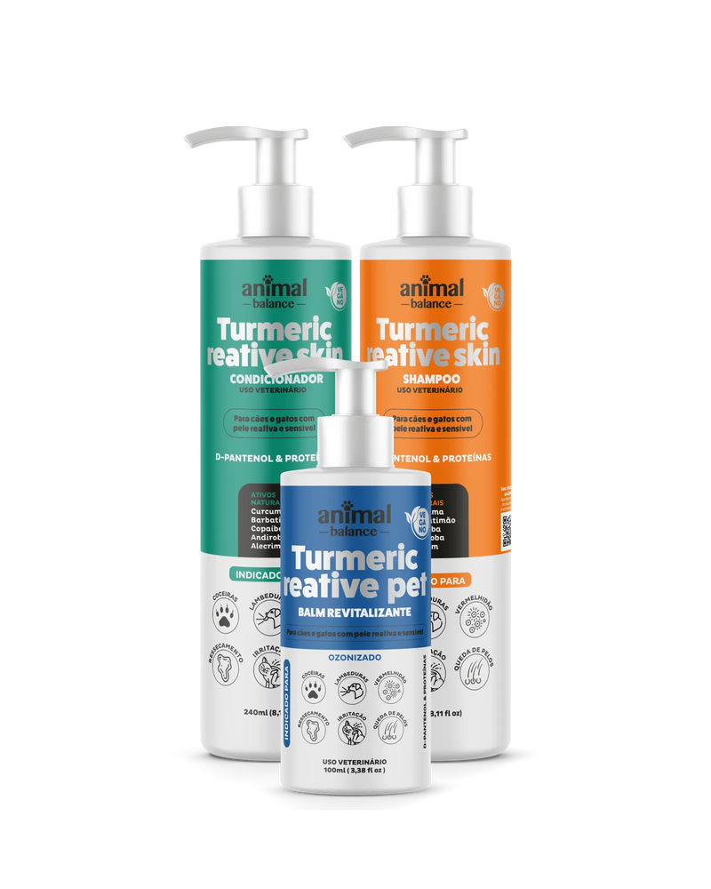 Kurkuma Reparatur-Set - 1 Balsam + 1 Shampoo + 1 Conditioner