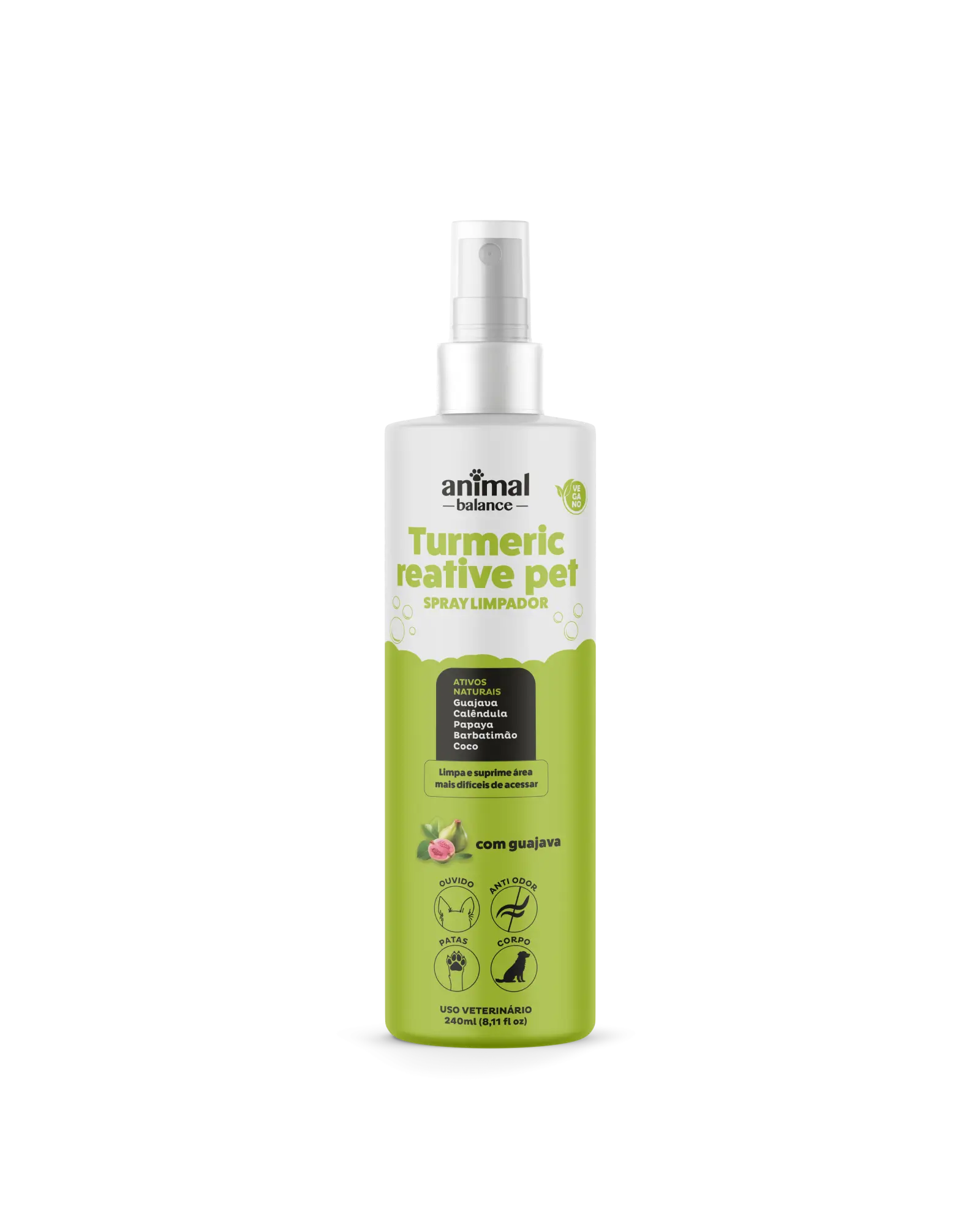 Cleaning Spray - Bactericidal, Anti-Odor, Soothing - Psidium, Calendula, and Aloe - 8.1 fl oz (240ml)