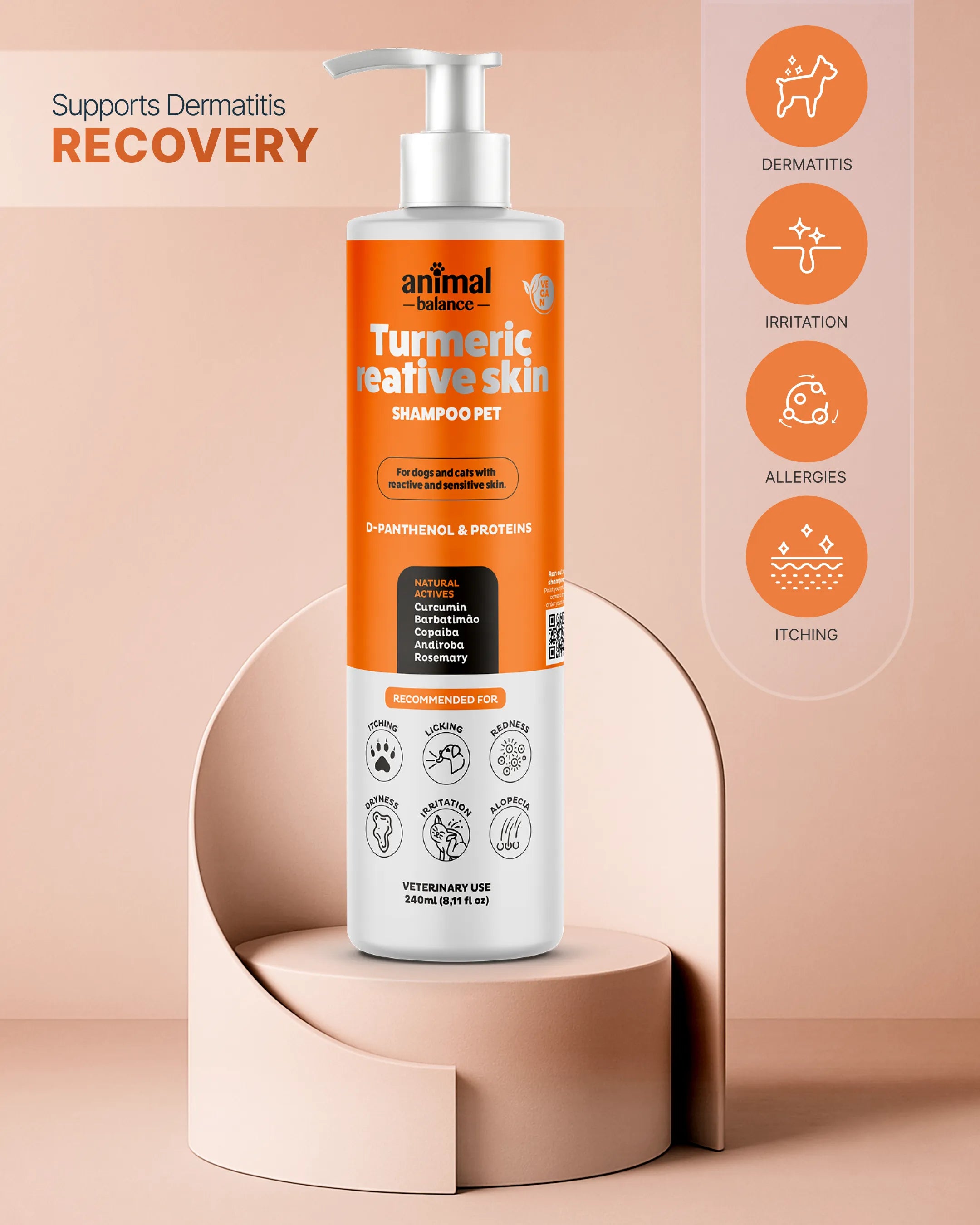 Pet Shampoo – Turmeric Reative Skin – 8.1 fl oz