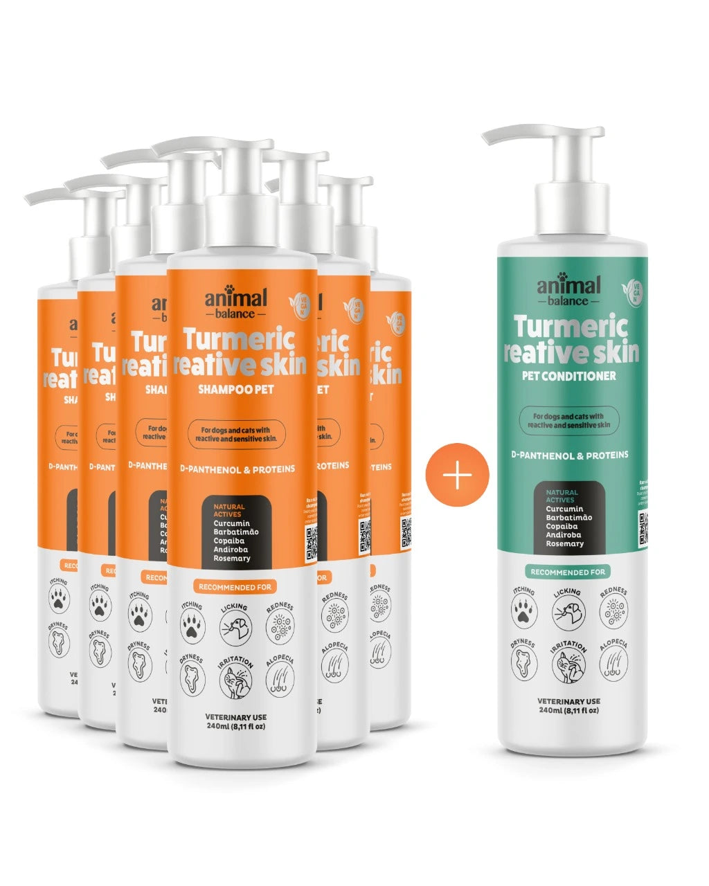 6 Shampoo Turmeric Reative + Get 1 Turmeric Reative Conditioner for free