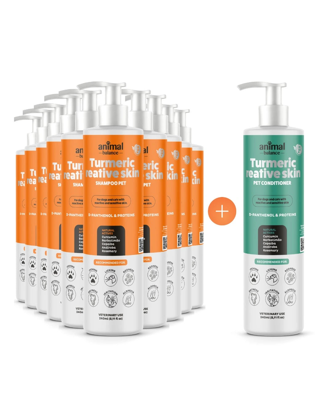 10 Shampoo Turmeric Reative + Get 1 Turmeric Reative Conditioner for free