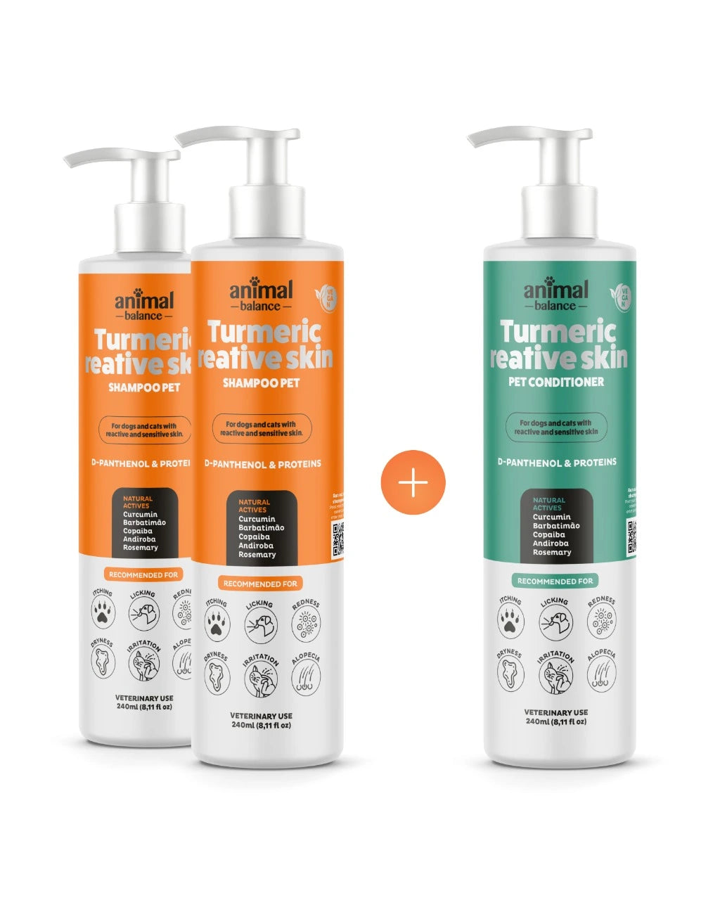 2 Turmeric Reative Shampoo + Get 1 Turmeric Reative Conditioner for free